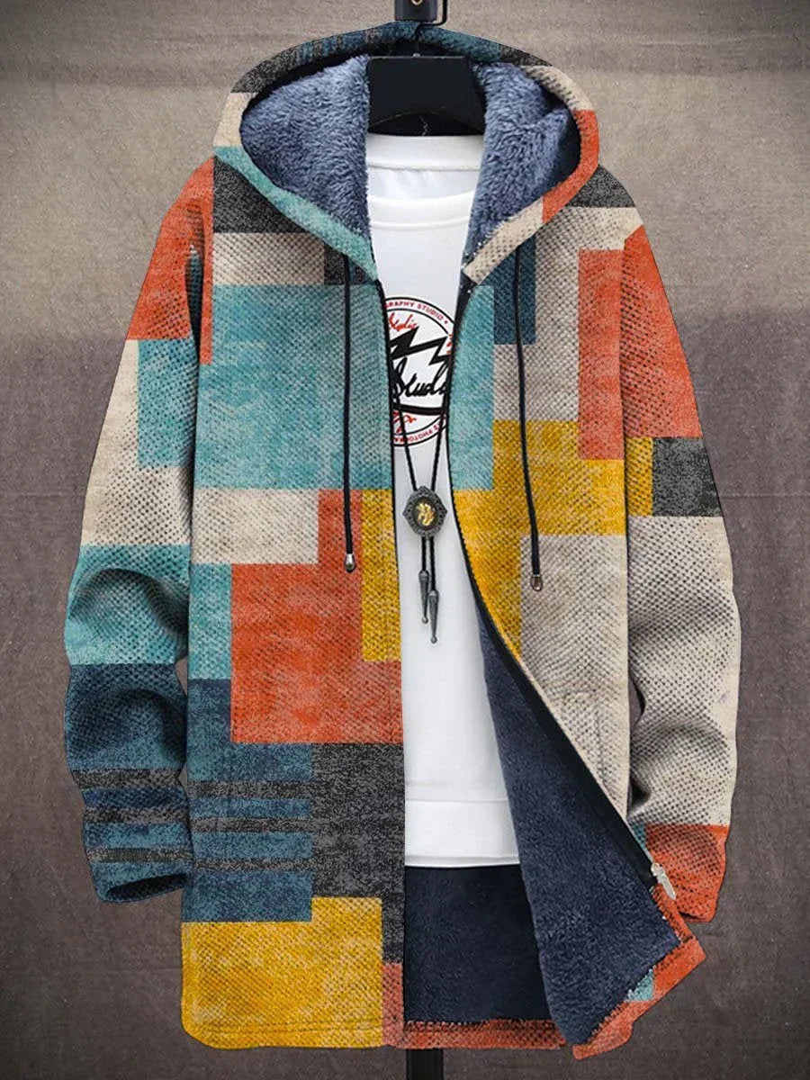 Seraphina | Bohemian Color-Block Fleece-Lined Coat