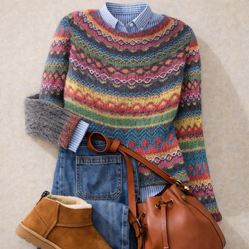 Amalia | Nordic Pattern Knit Sweater