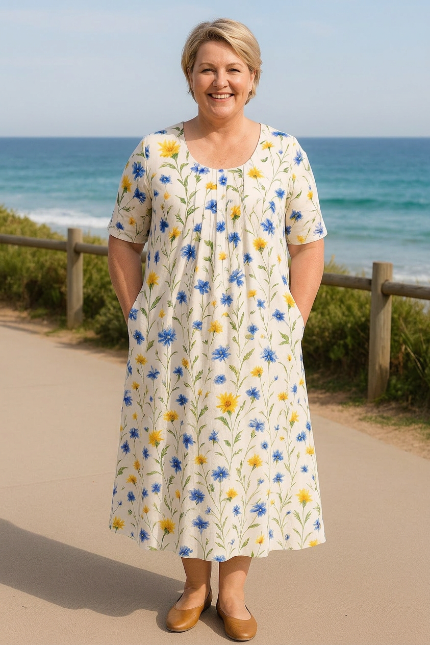 Carys | Elegant Flow Midi Dress