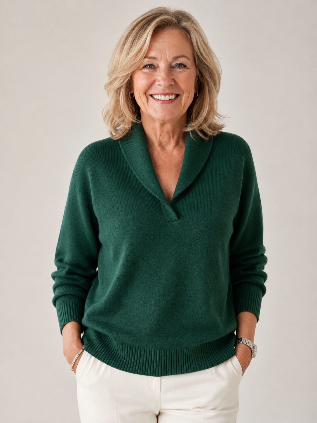 Greta | Women's Shawl Collar Sweater