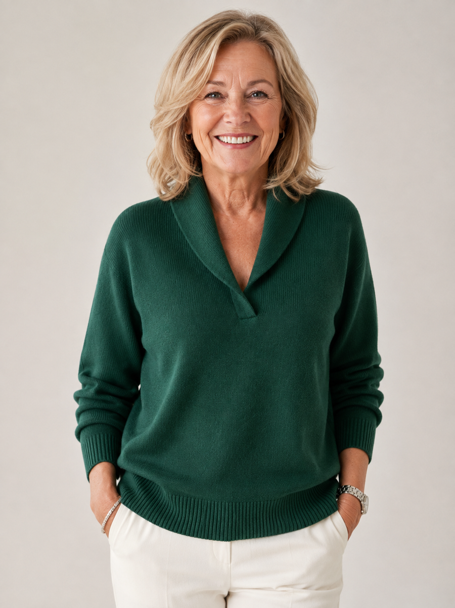 Greta | Women's Shawl Collar Sweater