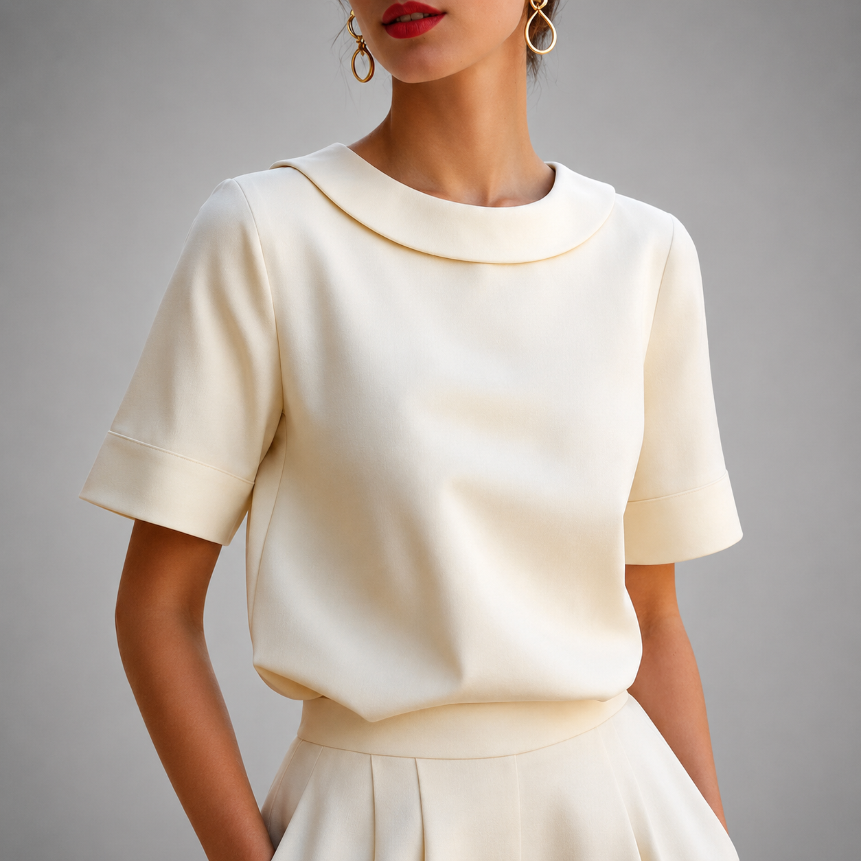 Camille™ | Round Neck Blouse