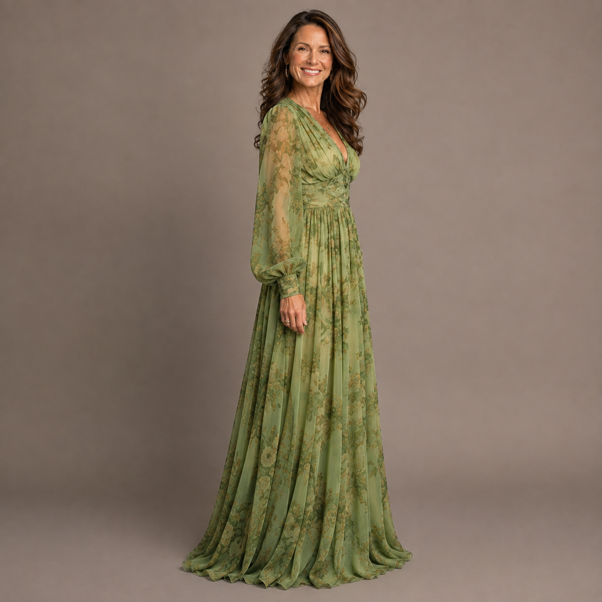 Kelsa | Bohemian Floral Maxi Dress with Ruffled Hem