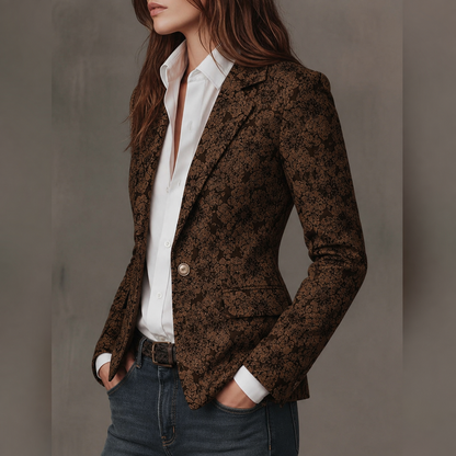 Paisley Jacquard | Women's Fitted Blazer