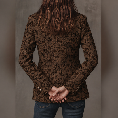 Paisley Jacquard | Women's Fitted Blazer