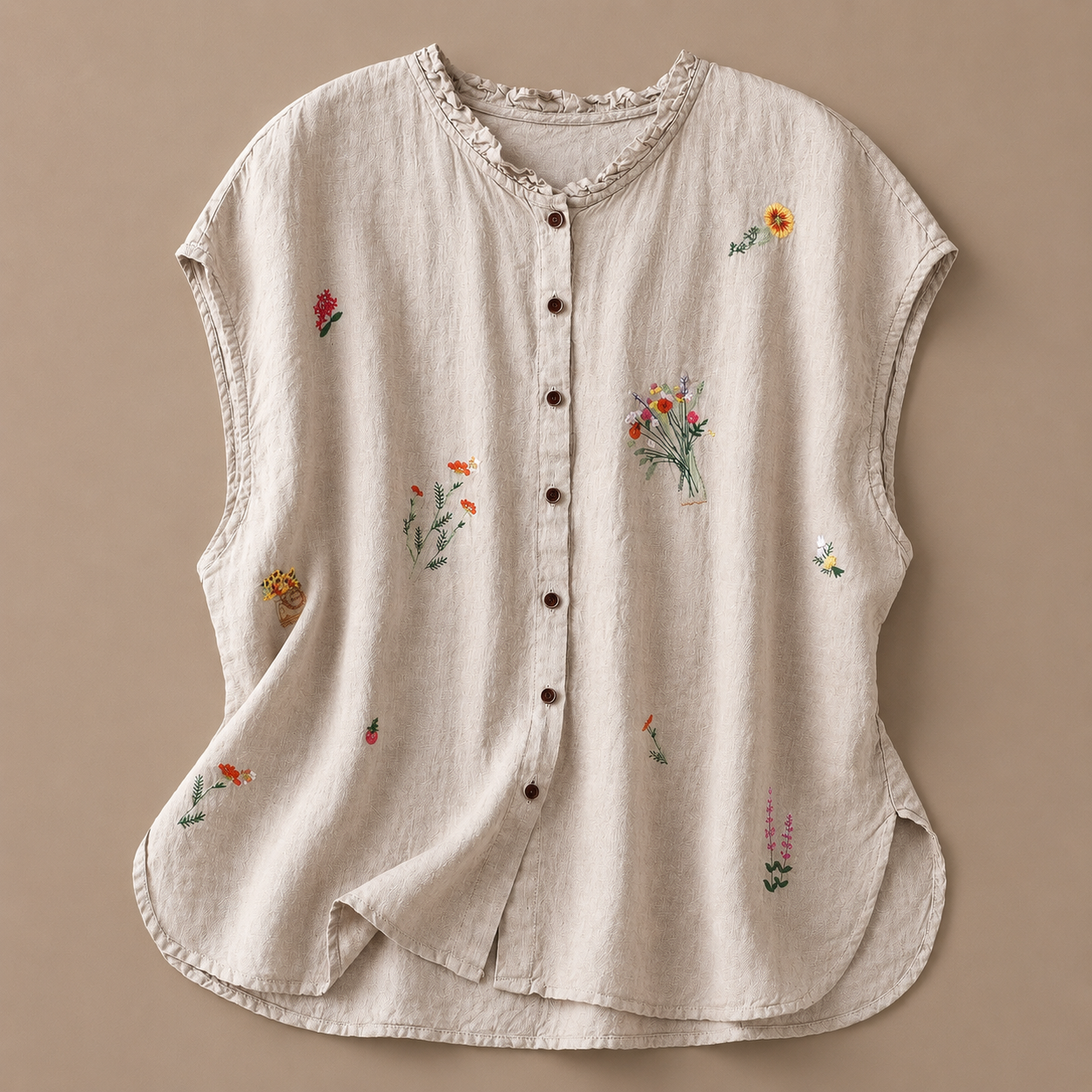 JASMINE | COTTON LINEN BLOUSE FOR WOMEN