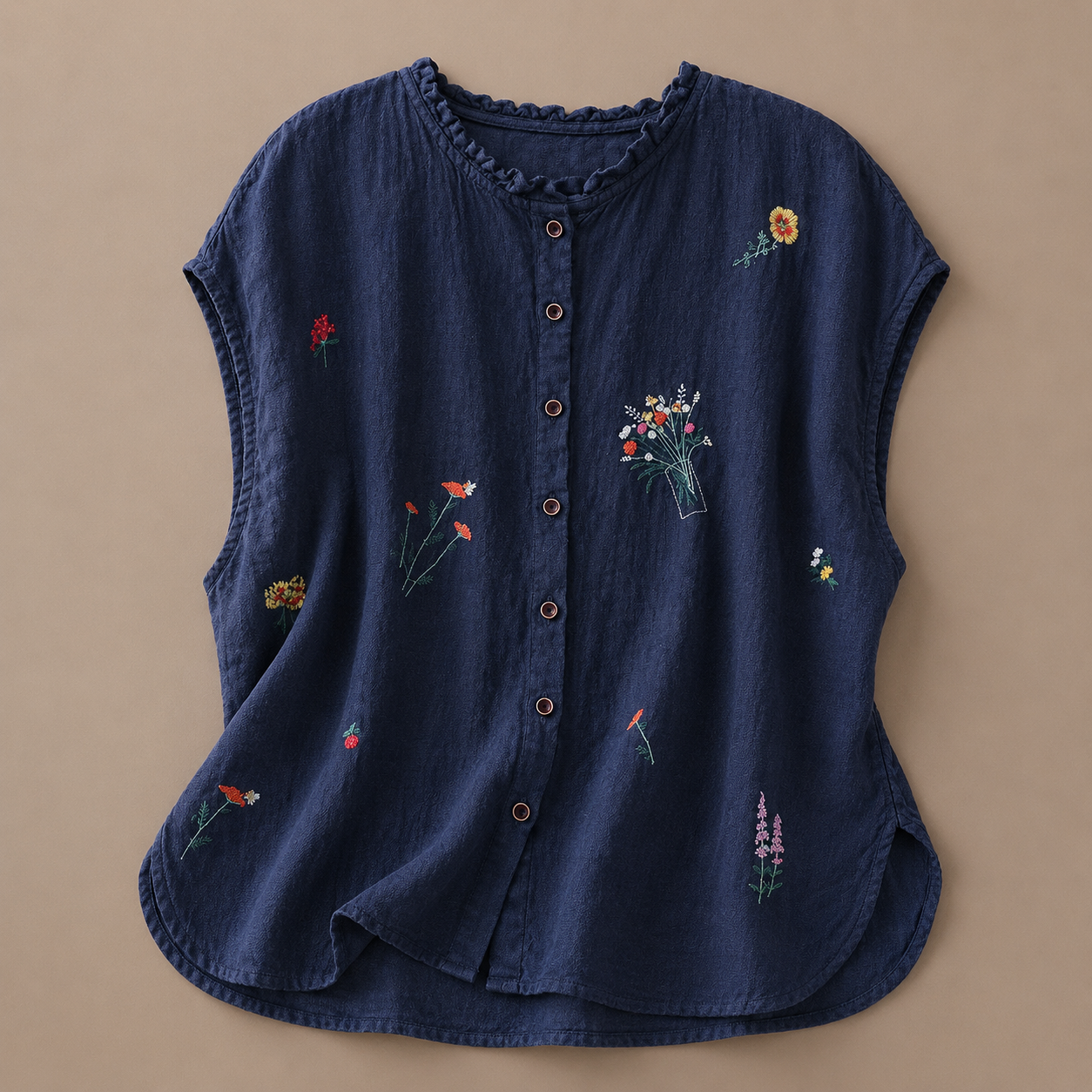 JASMINE | COTTON LINEN BLOUSE FOR WOMEN