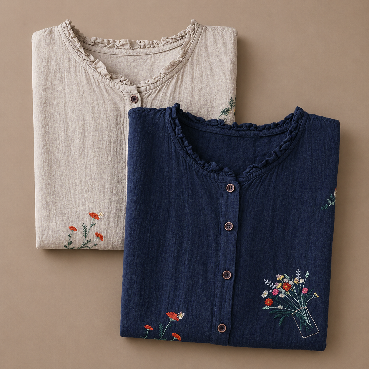 JASMINE | COTTON LINEN BLOUSE FOR WOMEN