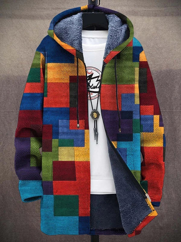Delilah | Bohemian Art Coat with Fleece-Lined Hood
