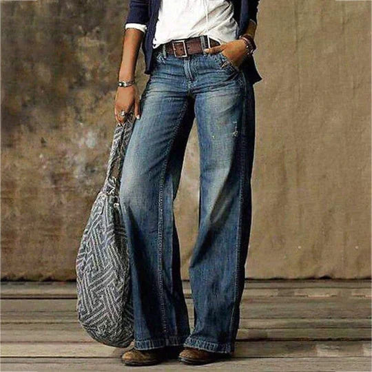 Amalie™ | Retro Wide Leg Jeans