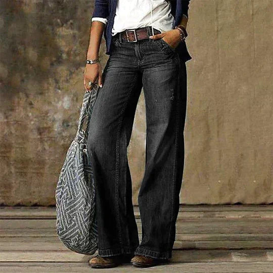 Amalie™ | Retro Wide Leg Jeans