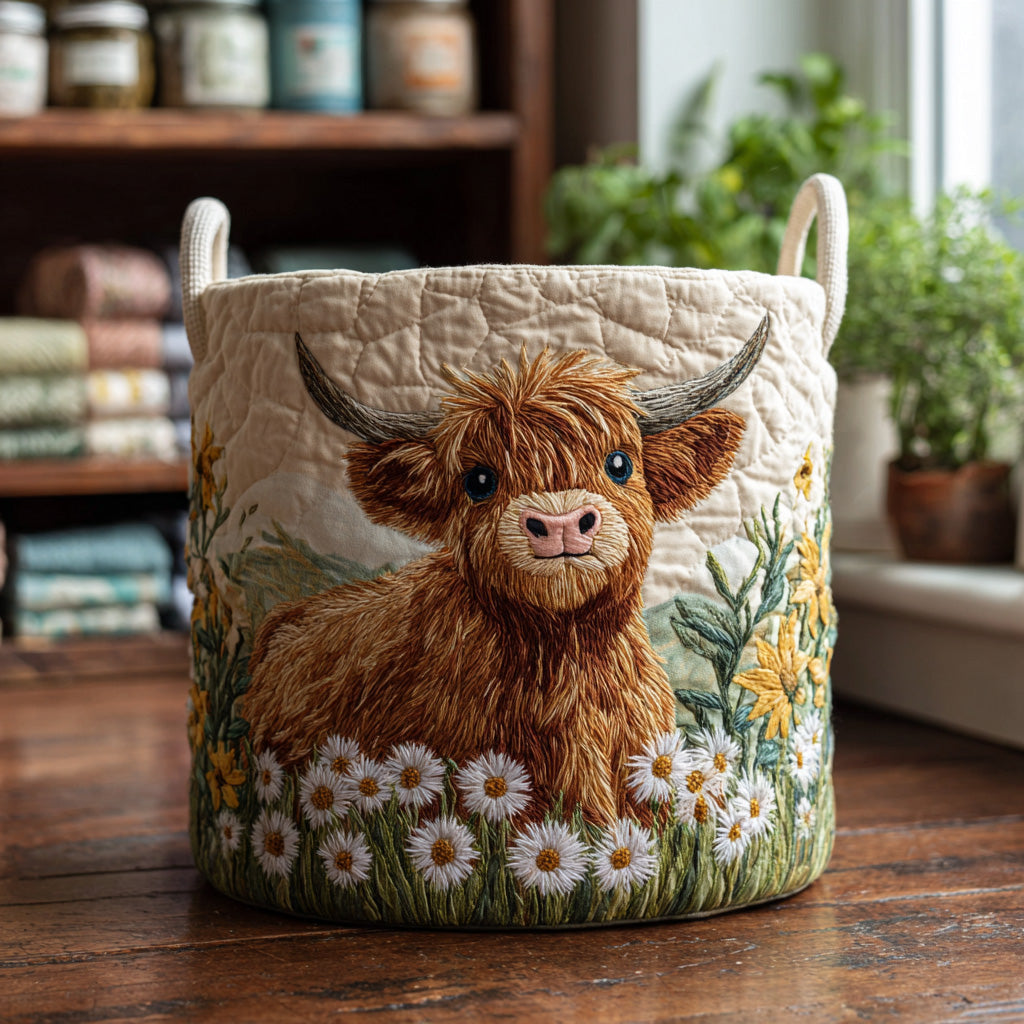 Highland Charm | Quilted Laundry Basket