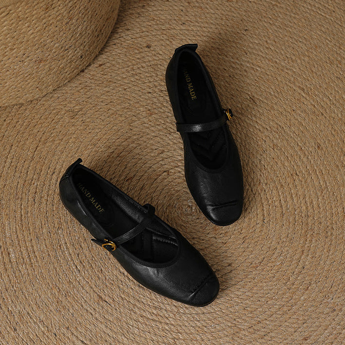 Wani | Leather Mary Jane Flats