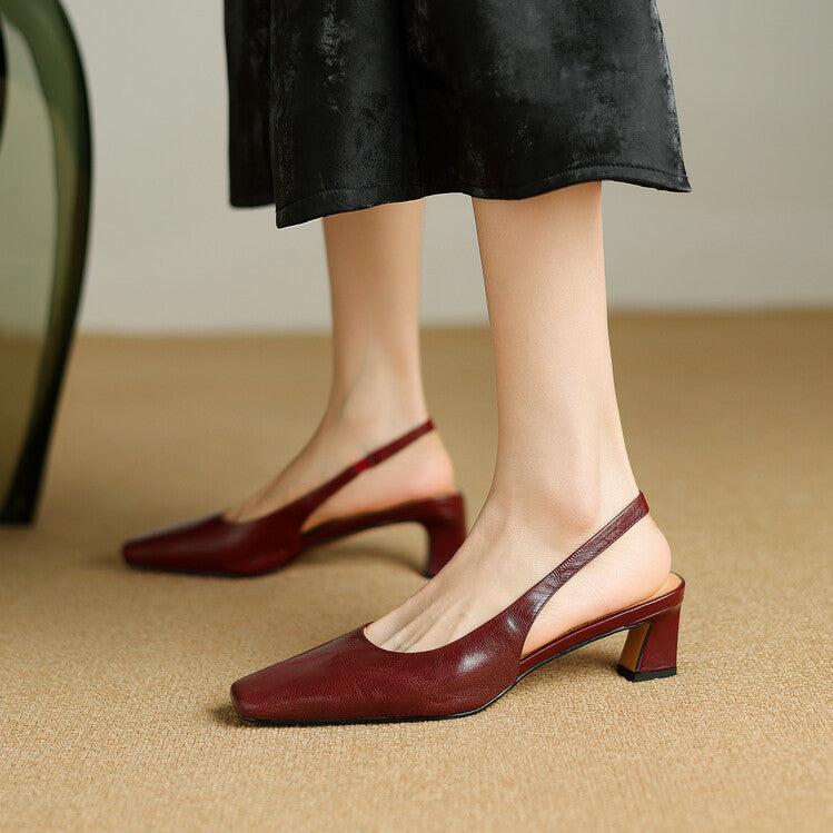 Ersa | Genuine Leather Slingback Sandals