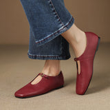Elspeth | High-Vamp Mary Jane Flat