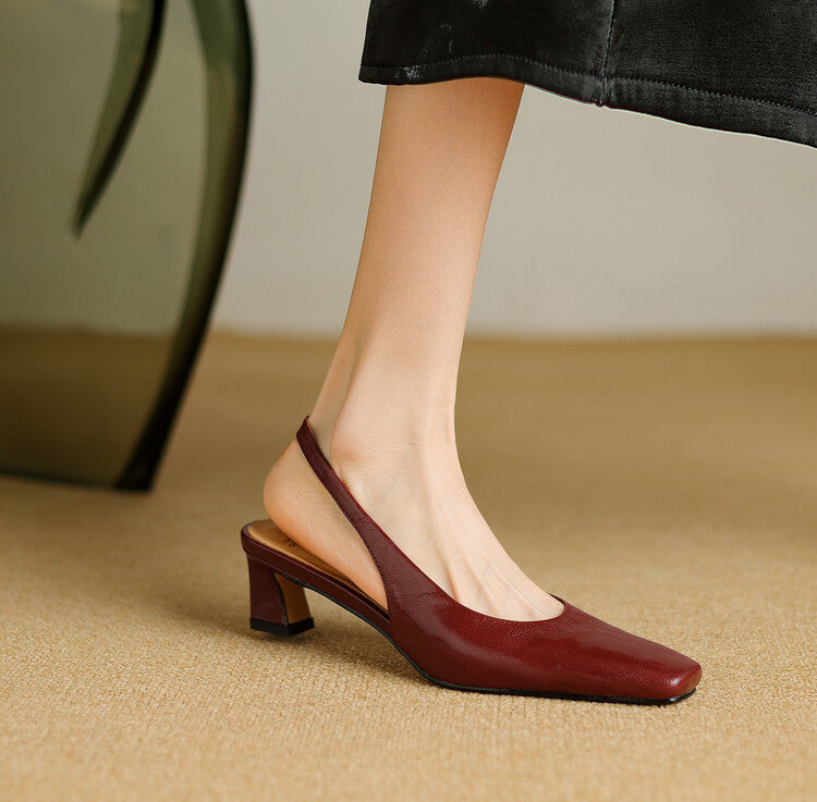 Ersa | Genuine Leather Slingback Sandals