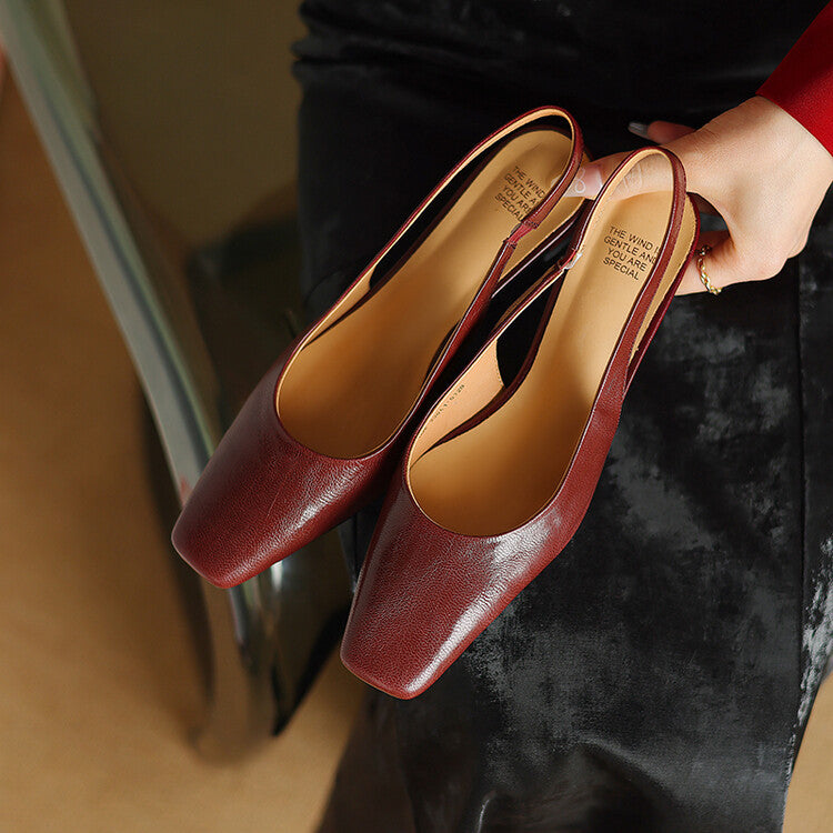 Ersa | Genuine Leather Slingback Sandals