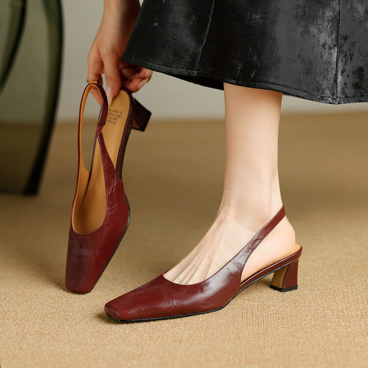 Ersa | Genuine Leather Slingback Sandals