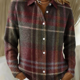 Eleanor | Knitted Classic Plaid Cardigan