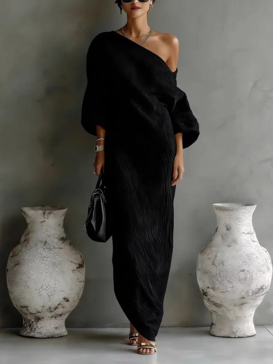 Nelle | Women's One-Shoulder Elegant Maxi Dress
