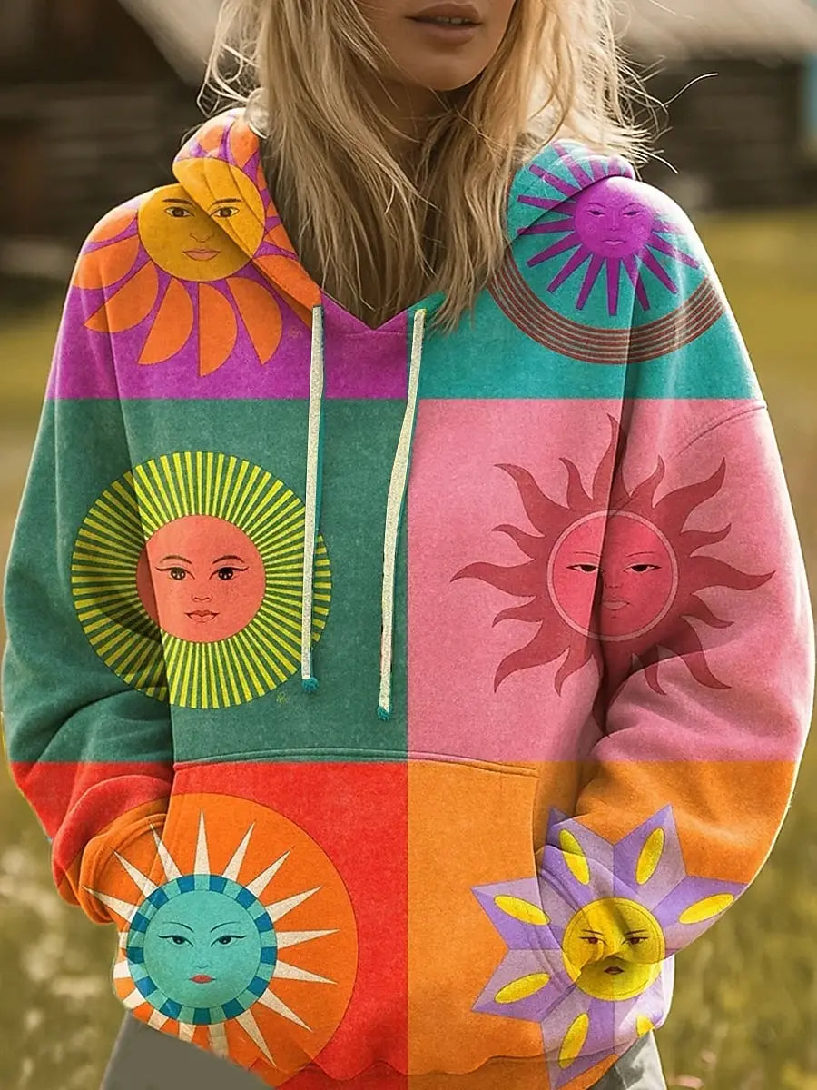 Thalindra | Rainbow Sunburst Hoodie