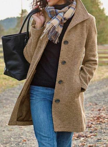 Adriana | Women's Timeless Wool-Blend Coat