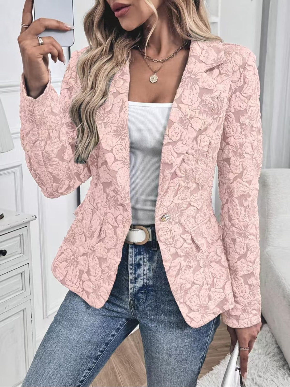 Paisley Jacquard | Women's Fitted Blazer