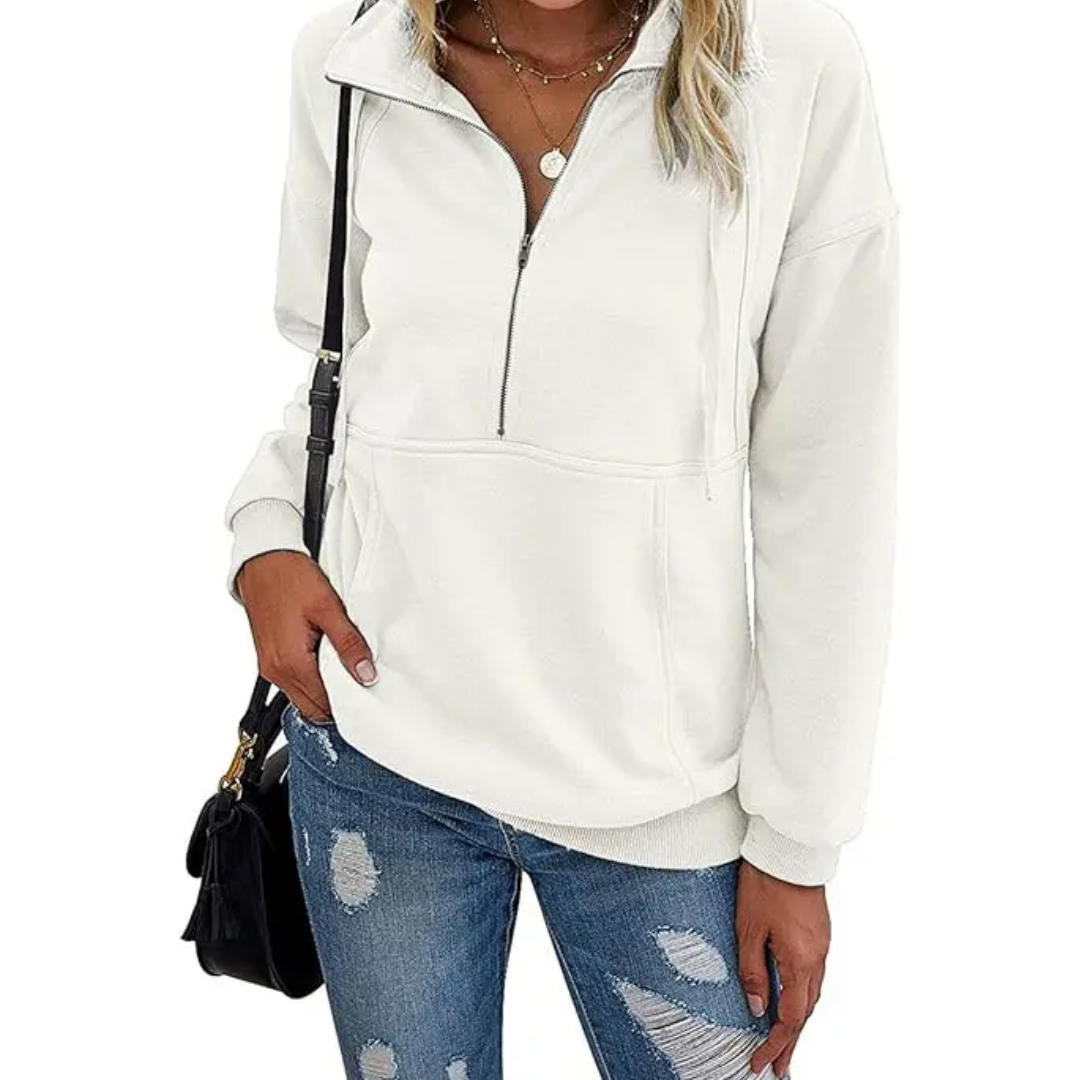 Stevie | Cozy Half-Zip Fleece Sweatshirt