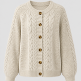 CABLE KNIT | BUTTON FRONT CARDIGAN FOR WOMEN