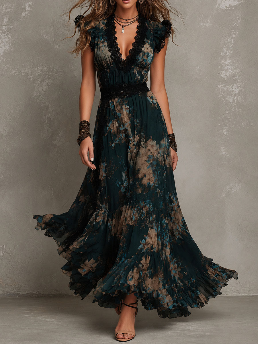 Gillian | Floral Tiered Maxi Dress