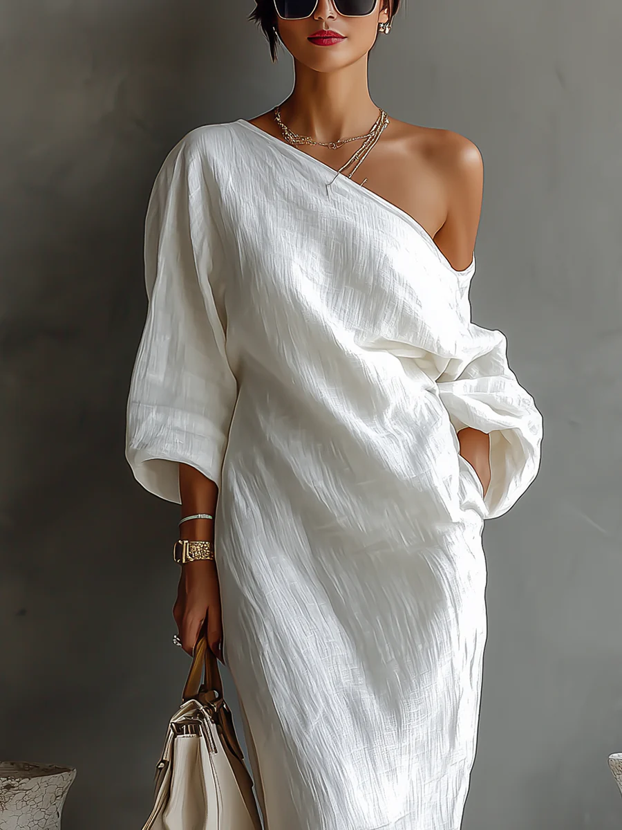 Nelle | One-Shoulder Elegant Maxi Dress
