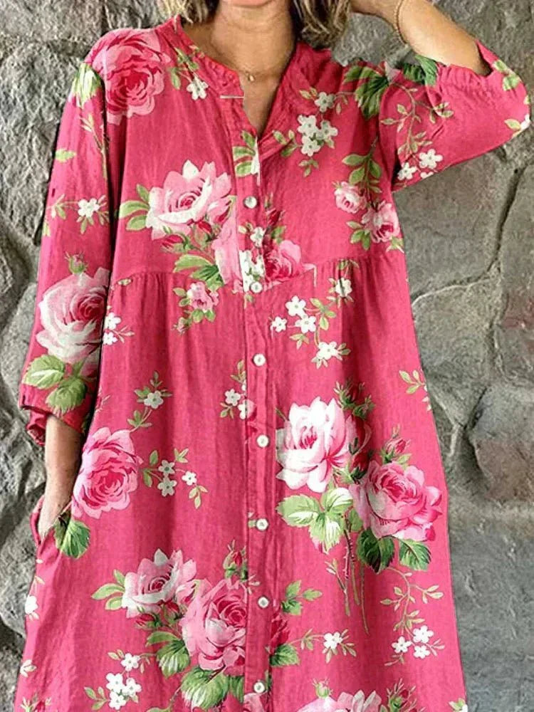 Rosalie | Women's Floral Art Print Dress