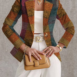 Amandine | Autumn Plaid Blazer