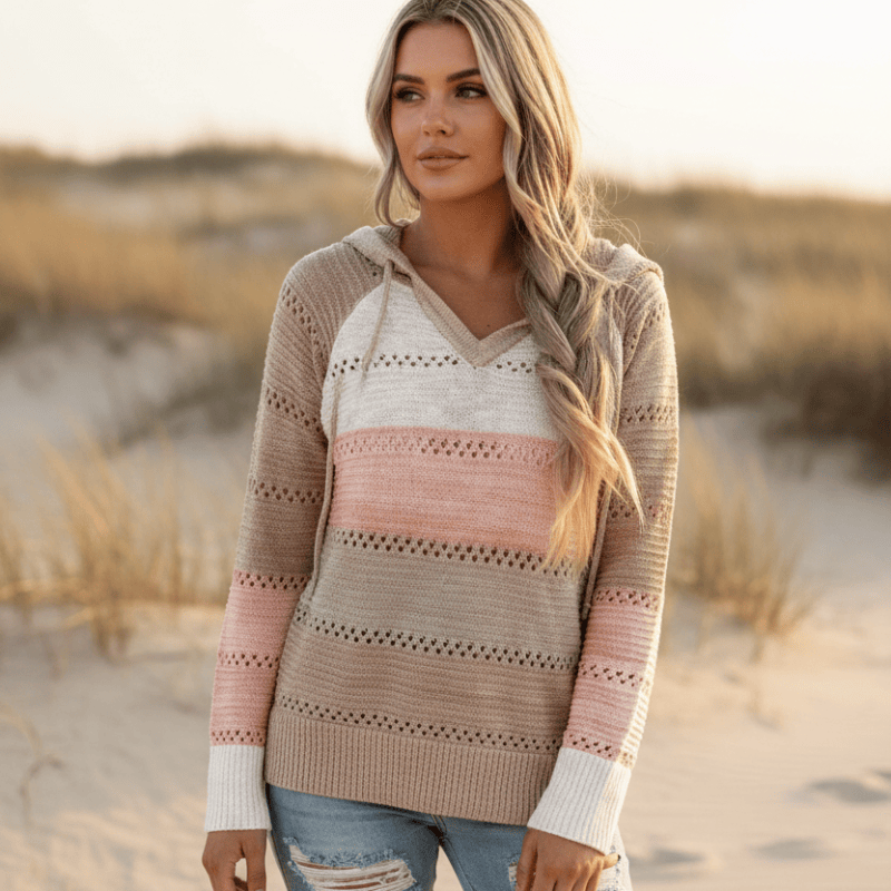 BOHO | PATCHWORK PULLOVER SWEATER FOR WOMEN