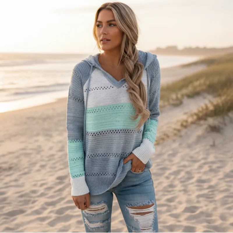 BOHO | PATCHWORK PULLOVER SWEATER FOR WOMEN