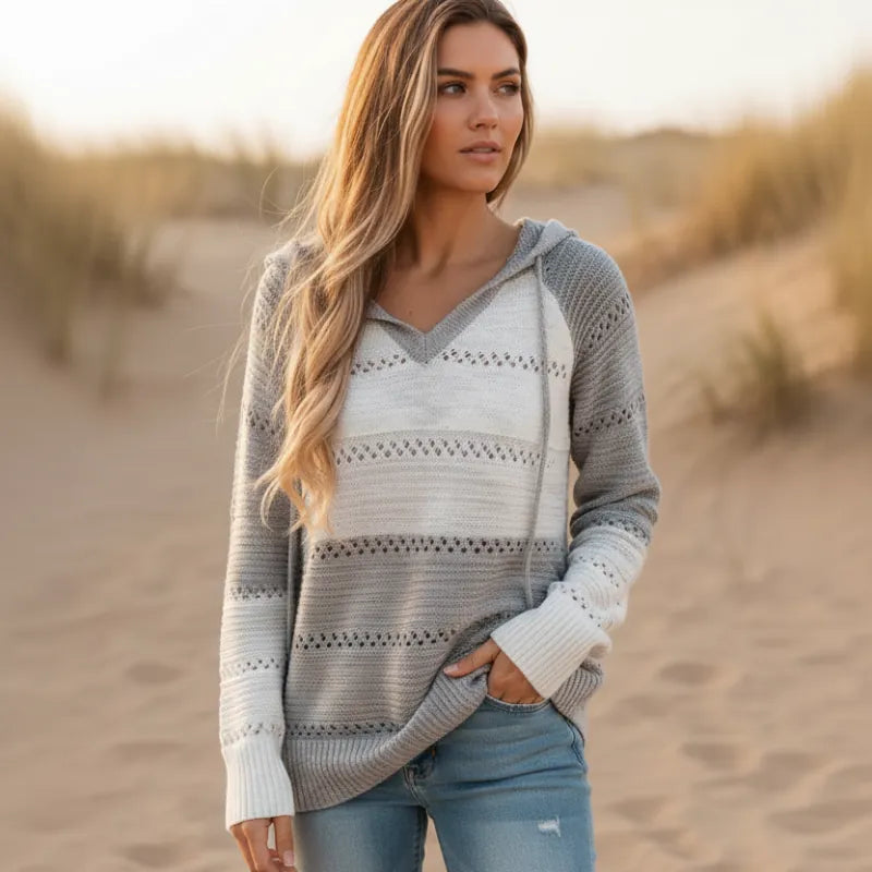 BOHO | PATCHWORK PULLOVER SWEATER FOR WOMEN