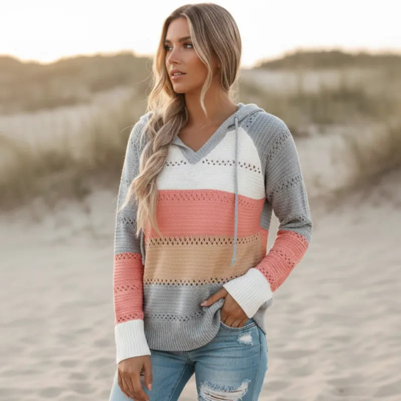 BOHO | PATCHWORK PULLOVER SWEATER FOR WOMEN