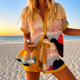Angelique | Women's Printed Two-Piece Short Set