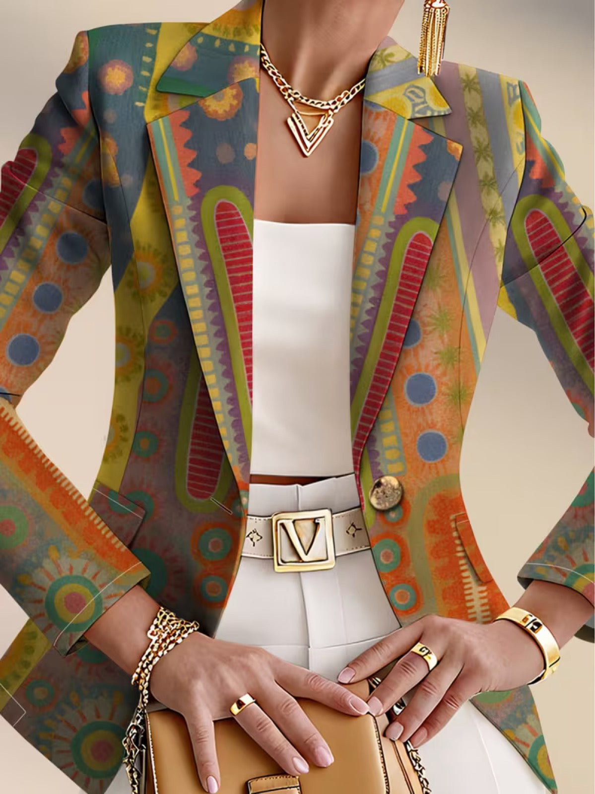 Faustine | Bohemian Medallion Blazer