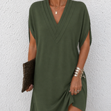Heike | V-Neck Wrap Detail Dress