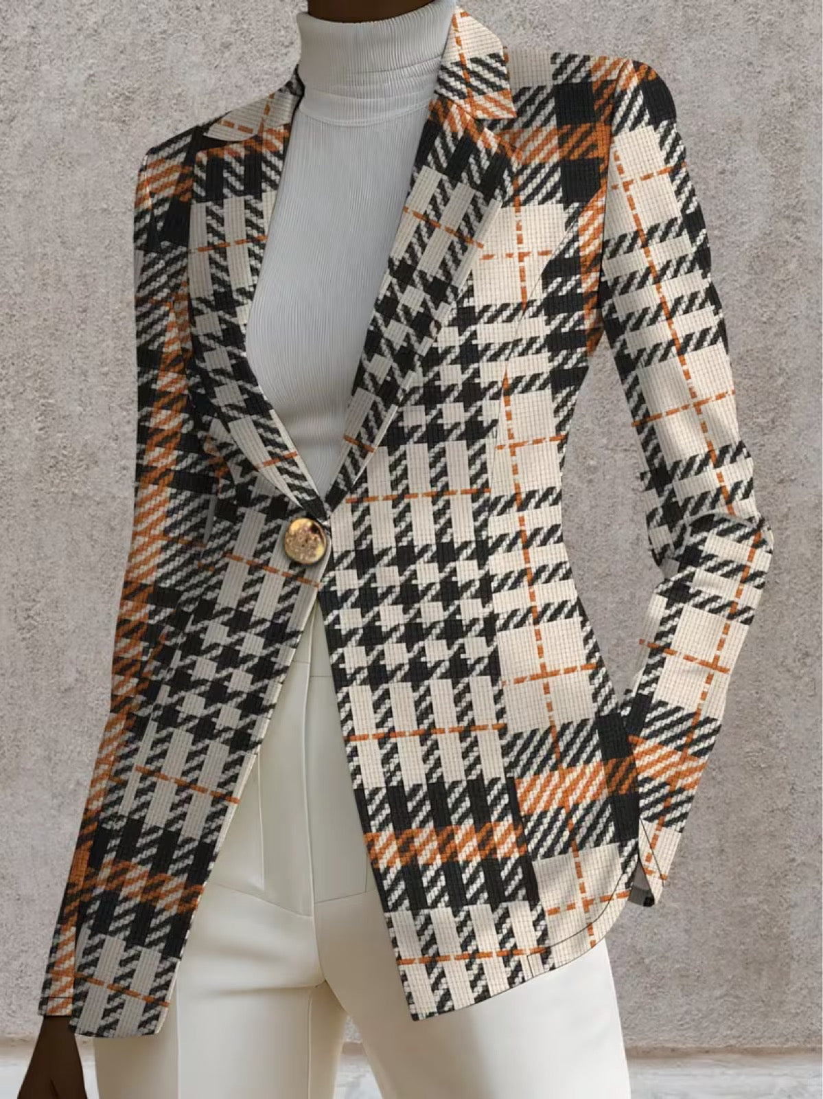Ghislaine | Houndstooth Blazer