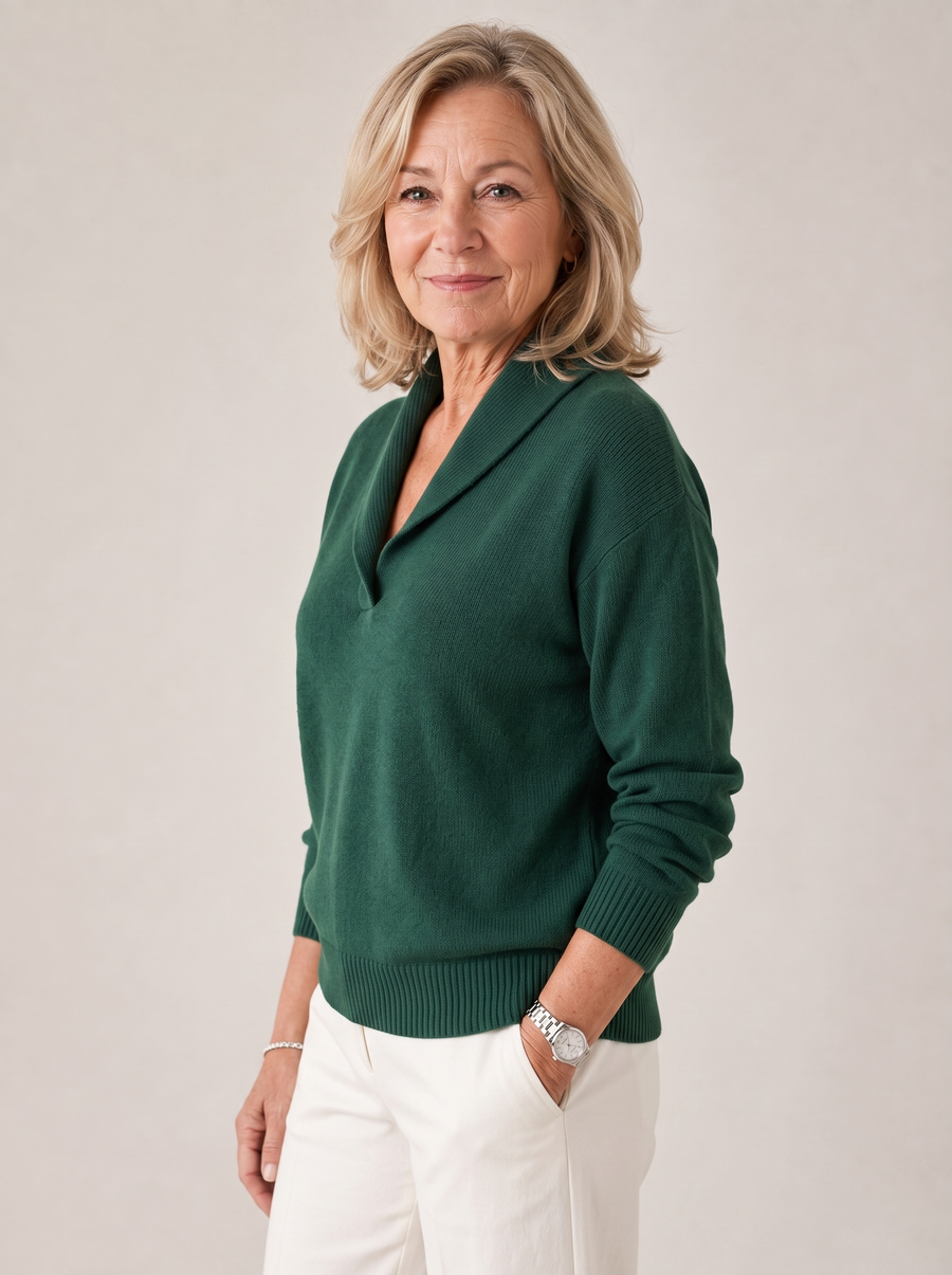 Greta | Women's Shawl Collar Sweater