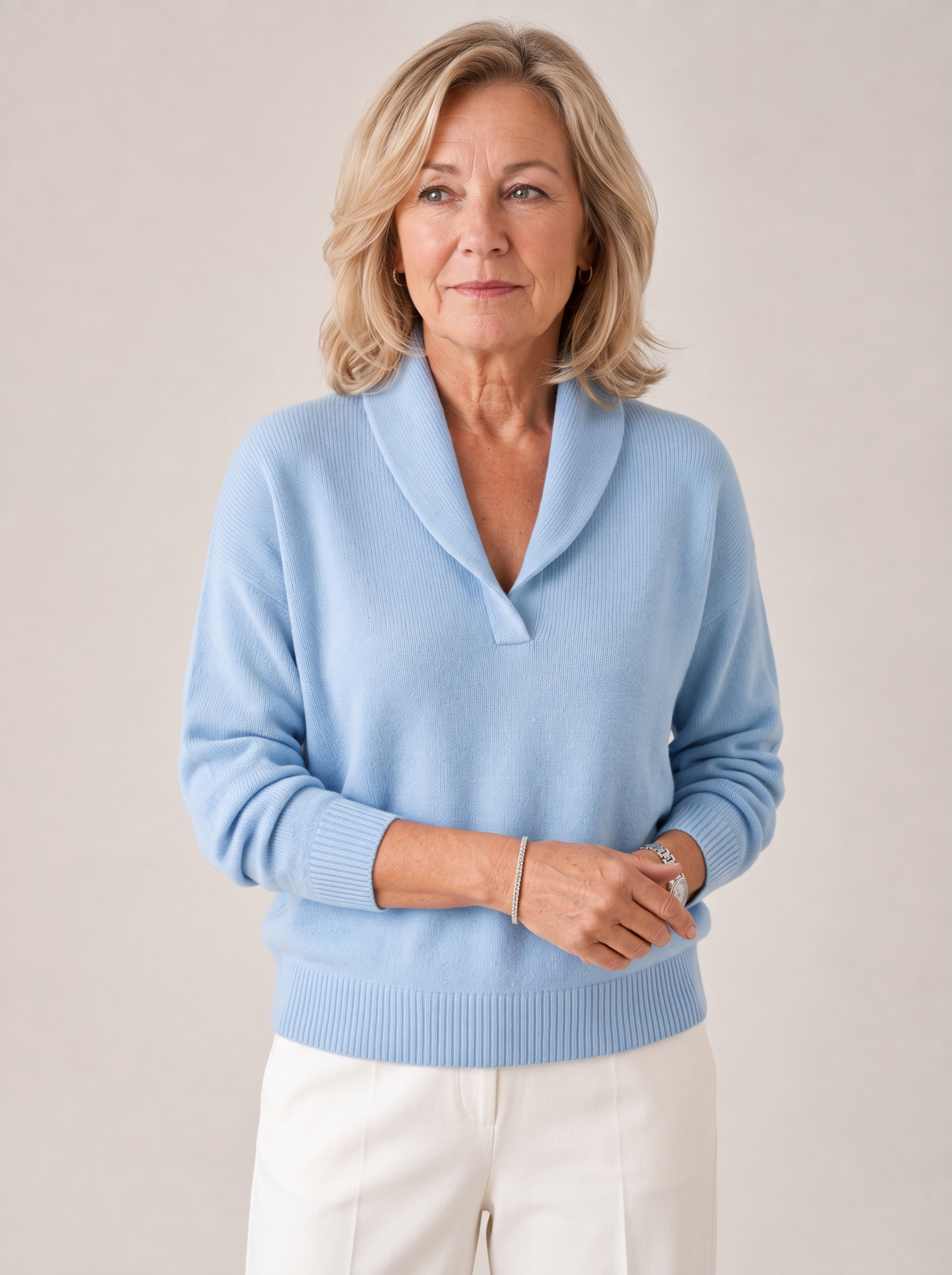 Greta | Women's Shawl Collar Sweater