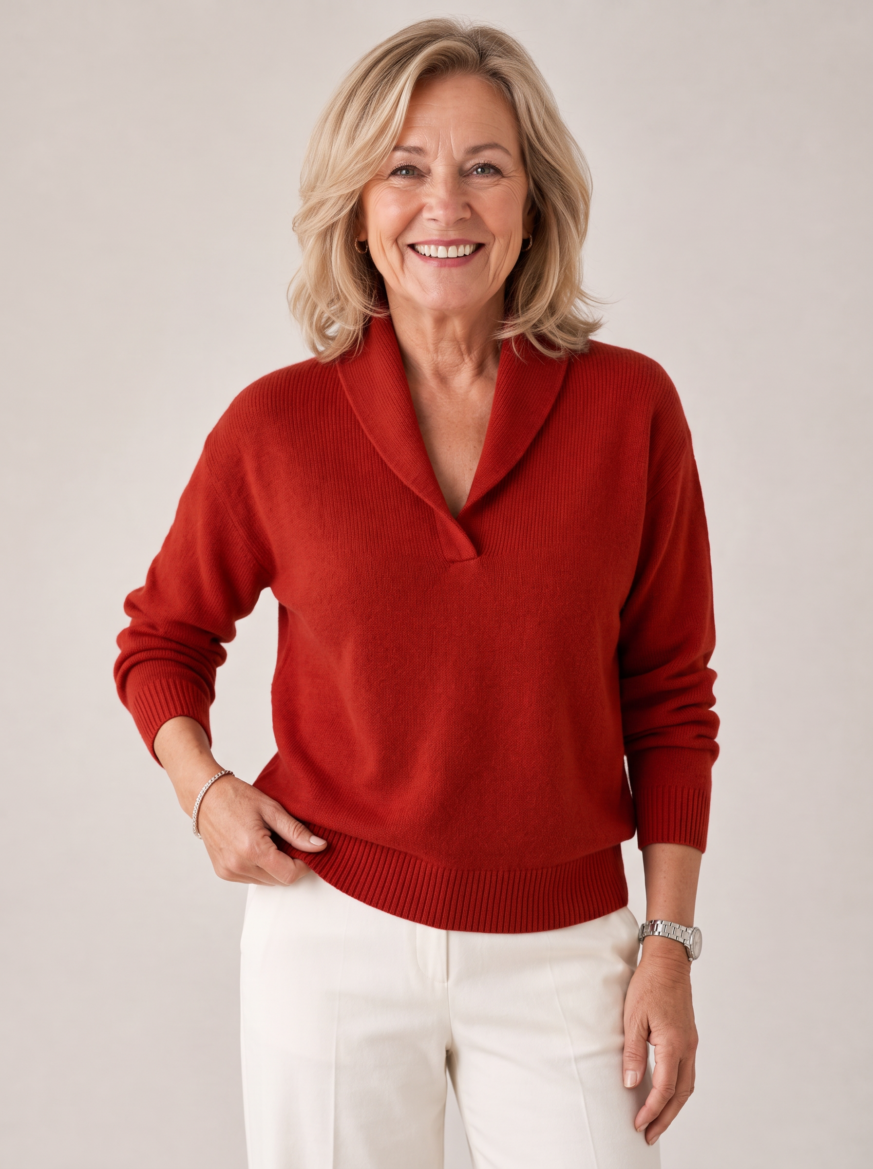 Greta | Women's Shawl Collar Sweater