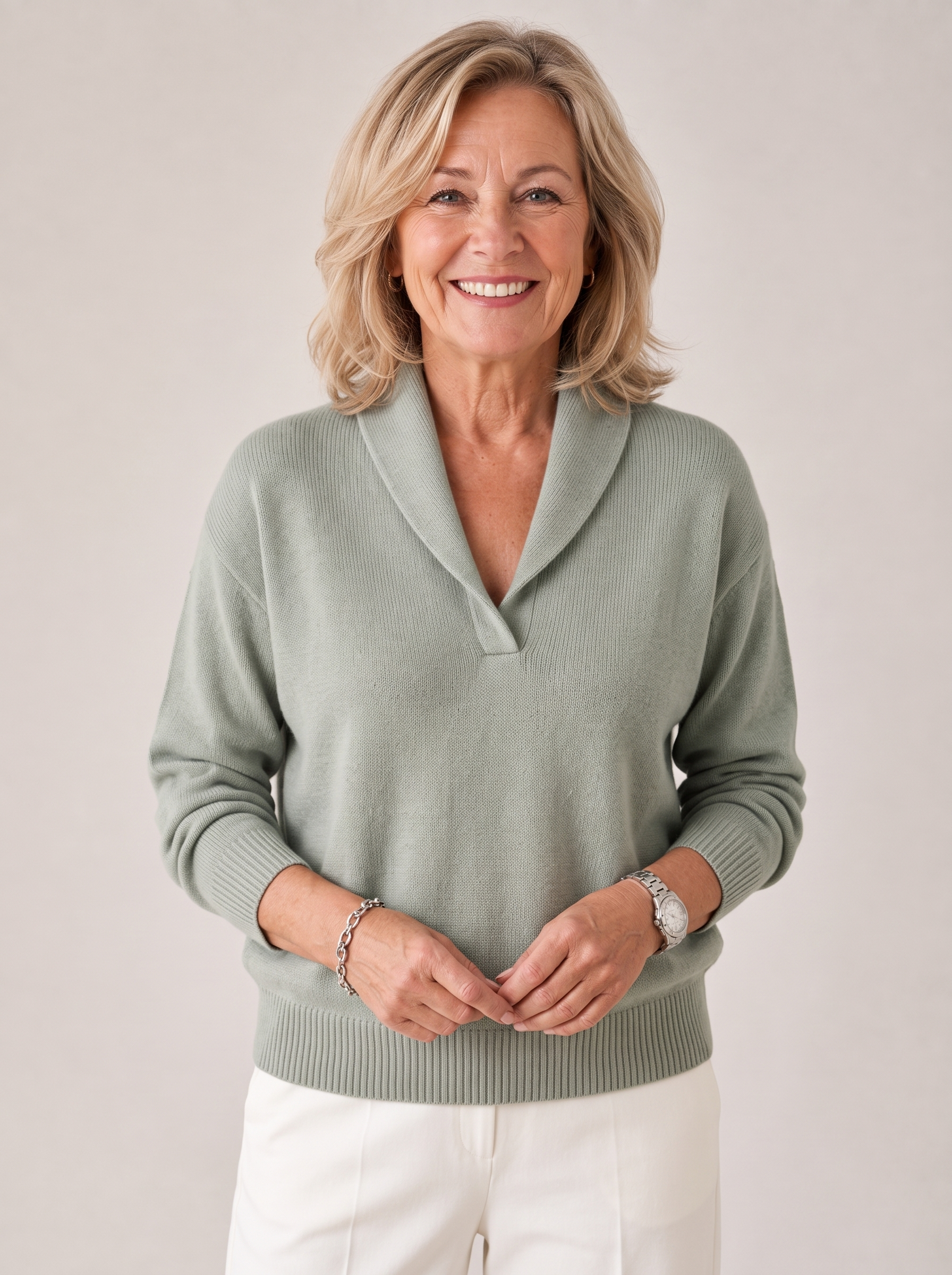 Greta | Women's Shawl Collar Sweater