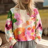 Ferrona | Tie-Dye Floral Sweater