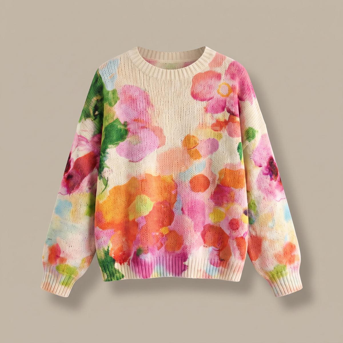Ferrona | Tie-Dye Floral Sweater