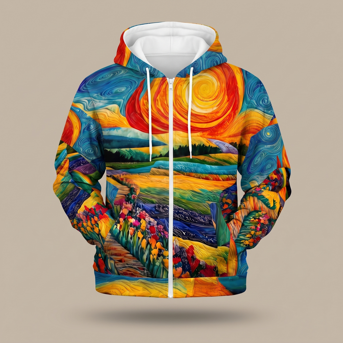 Halcyra | Sunburst Full-Zip Hoodie