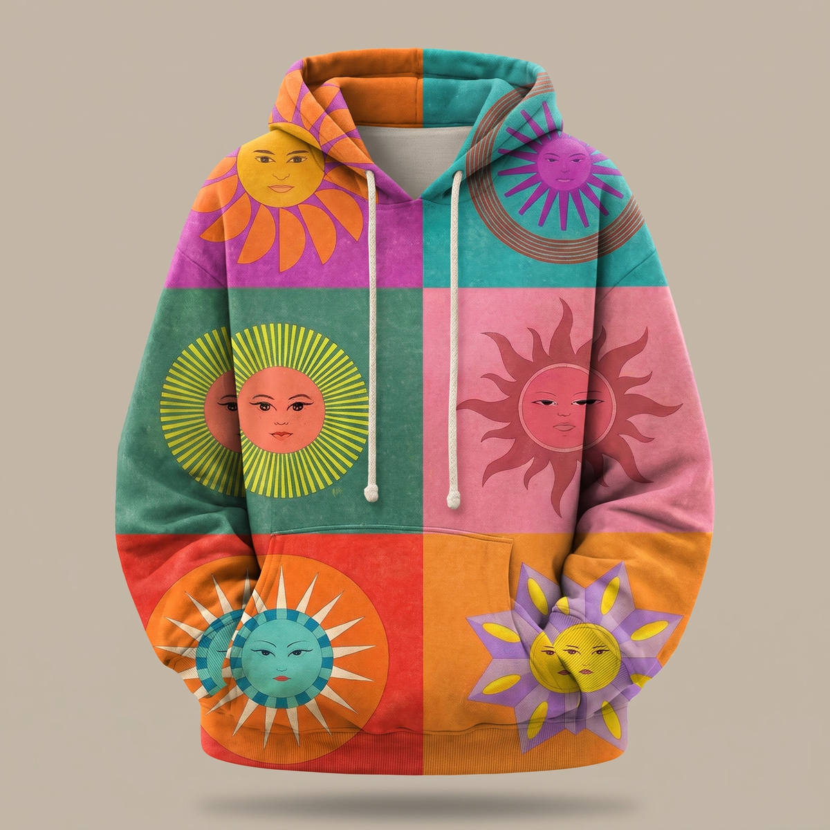 Thalindra | Rainbow Sunburst Hoodie