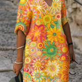 Della | Vibrant Floral Midi Dress